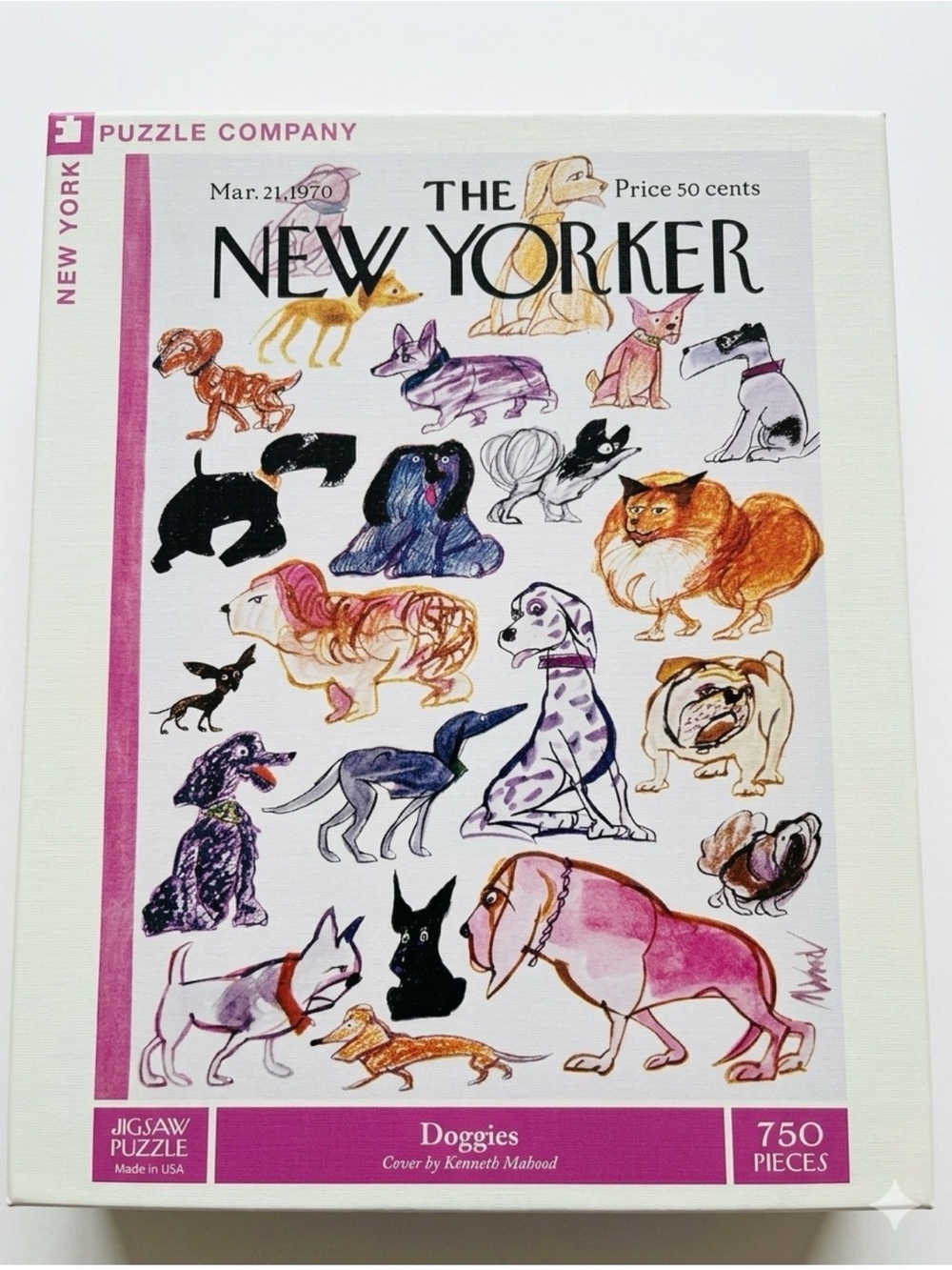 The New Yorker Doggies 750-Piece Jigsaw Puzzle